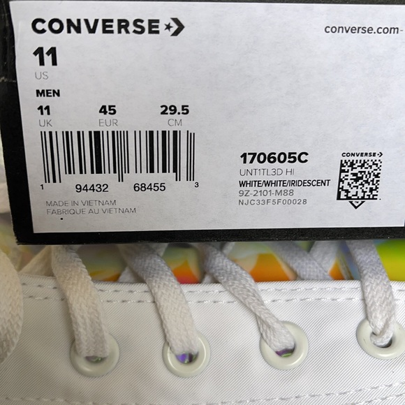 Converse Untitled Hi White/Iridescent MEN`S - Picture 16 of 16